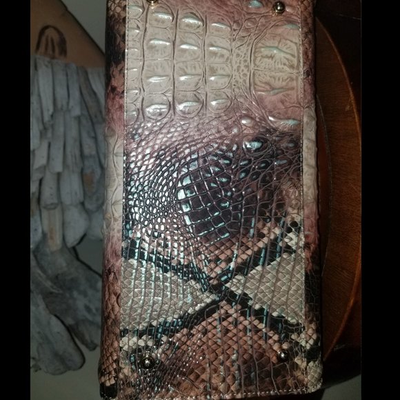 Brahmin Diamondback Caroline Satchel Snake Handbag NEW - Picture 5 of 6